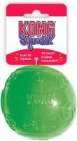 Kong Игрушка для собак Сквиз Мячик очень большой резиновый, с пищалкой, d9см