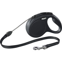 Поводок-рулетка Flexi New Classic cord M 5m 20 kg black