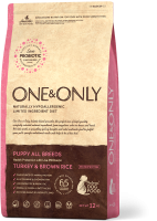 One&Only Dog Turkey&Rice Puppy Сухой корм для щенков всех пород, Индейка и рис
