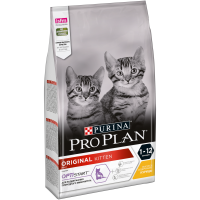 Pro Plan 400г+400г Original Kitten Сухой корм для котят Курица