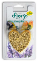 Fiory 100г Hearty Big Био-камень для птиц с лавандой в форме сердца