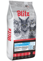 Blitz 2кг Adult Classic Sterilised Сухой корм для взрослых стерилизованных кошек Курица