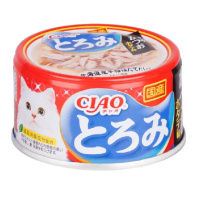 Inaba Ciao Toromi Влажный корм для кошек, Куриное филе, тунец Кацуо, вкус морского гребешка в бульоне