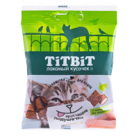Tit Bit Хрустящие подушечки для кошек с паштетом из индейки 30г
