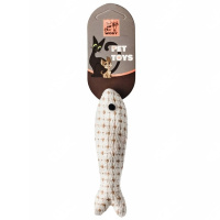 Wogy Игрушка для кошек мягкая Рыбка с кошачьей мятой, 12*3*2см  (в ассортименте)