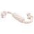Doglike Игрушка для собак Сарделька Dental Knot канатная, средняя, белая, 40см